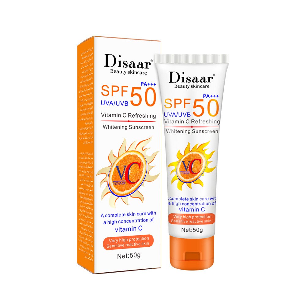 [6932511216622] Disaar Vitamin C Sunscreen SPF 50 – Brightening Face Cream (50 g)