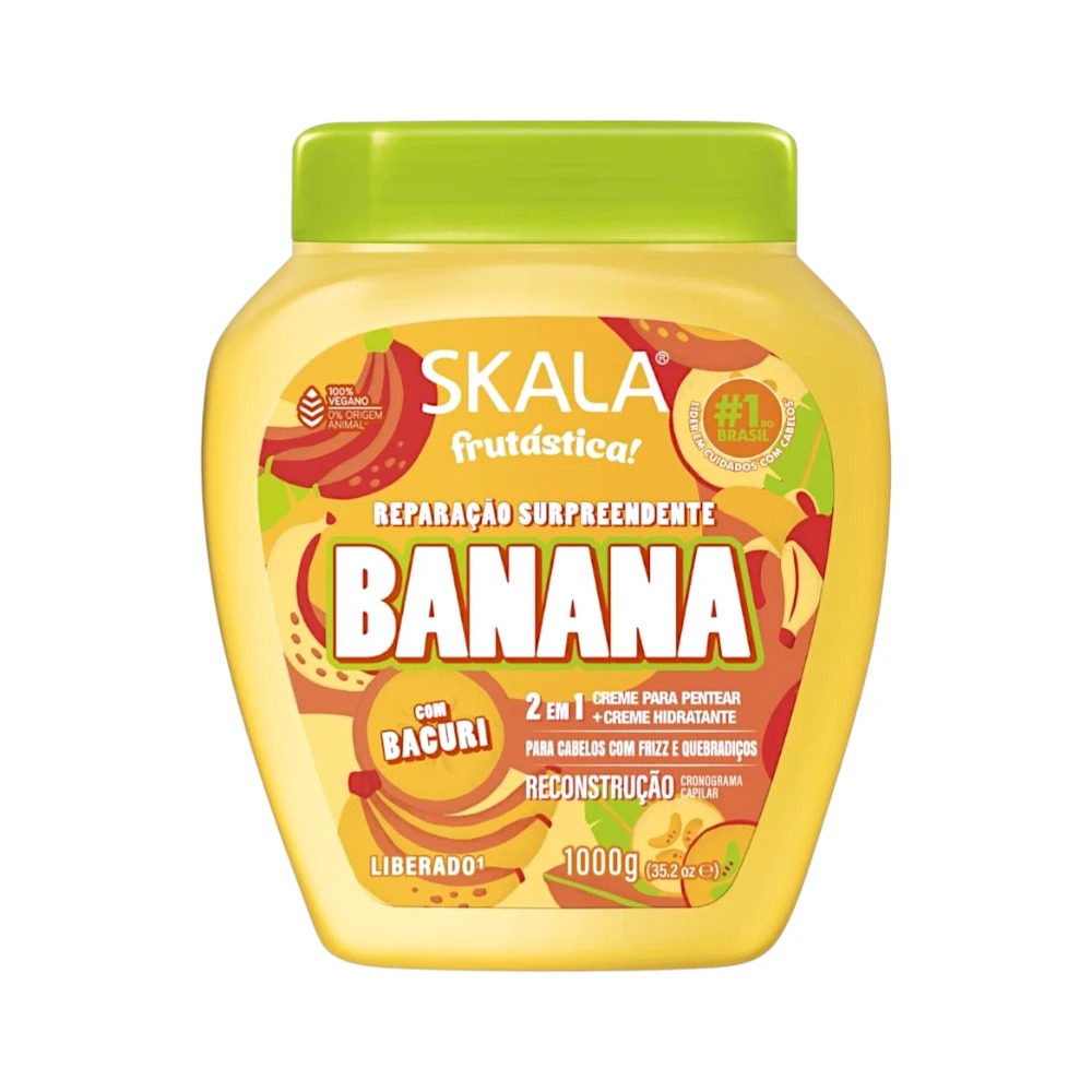 [7897042012800] Skala Expert – Banana Hair Cream for Damaged Curly & Wavy Hair