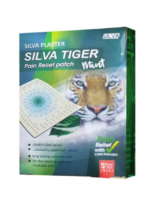 [6217000480891] Silva Tiger Back Heat Patch – Silva Plaster (5 Pieces)