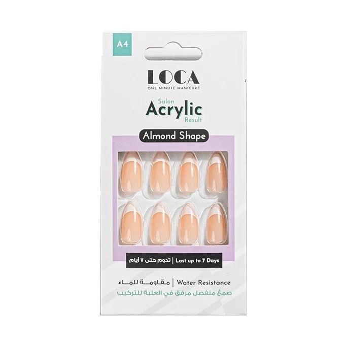 [6287014570772] Luca Acrylic Nails A4 – Natural Almond Nude