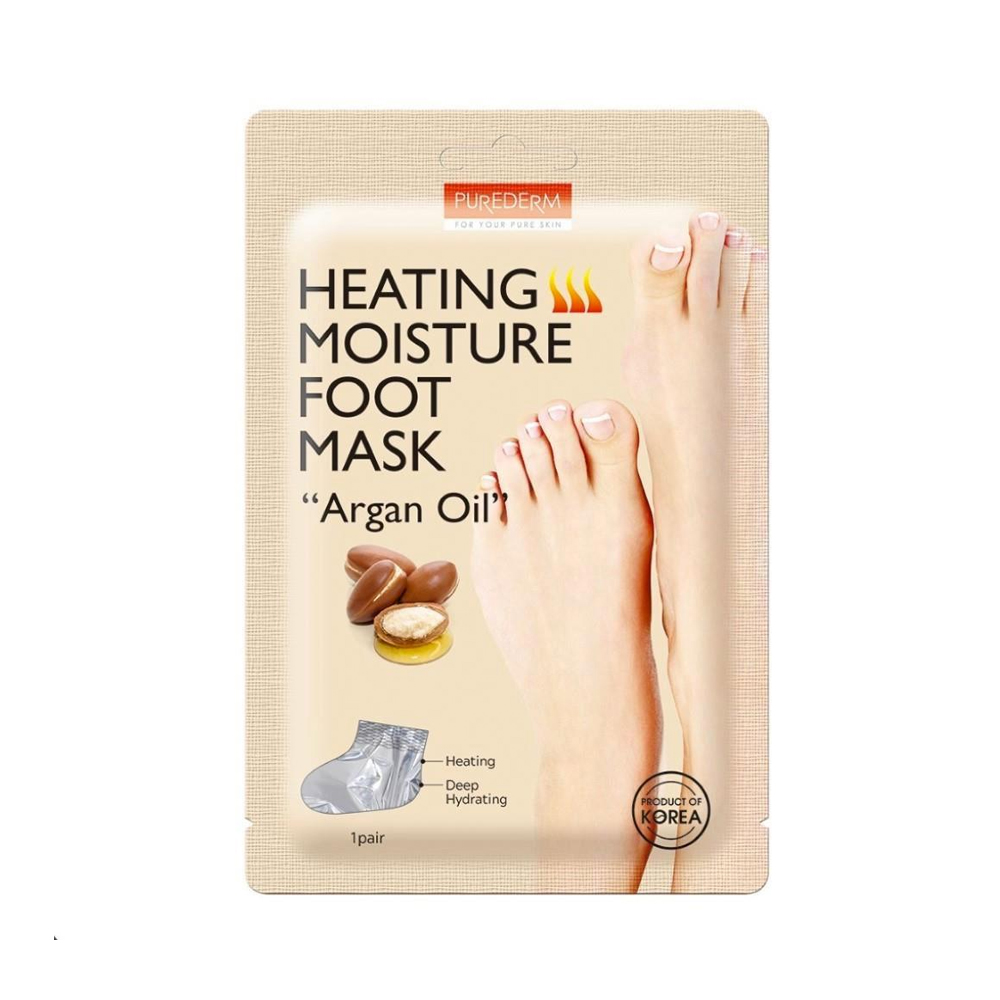 [8809541197550] Purederm Charcoal Foot Mask – Intensive Detox & Hydration 👣