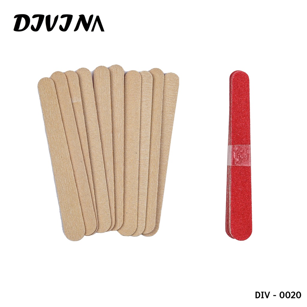 [4710468210205] Wooden nail file set, 5 pieces from DIVINA