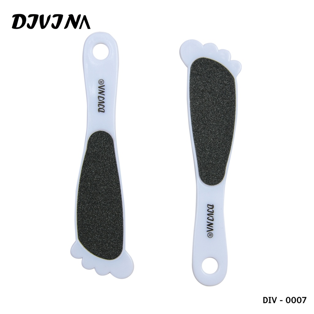 [4710468210076] Divina Foot File – White Plastic Handle