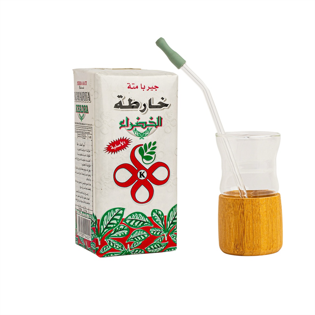 [9960147988] Kharta Argentine Yerba Mate Set – Premium Glass Cup Experience (Herb & Oil Edition)