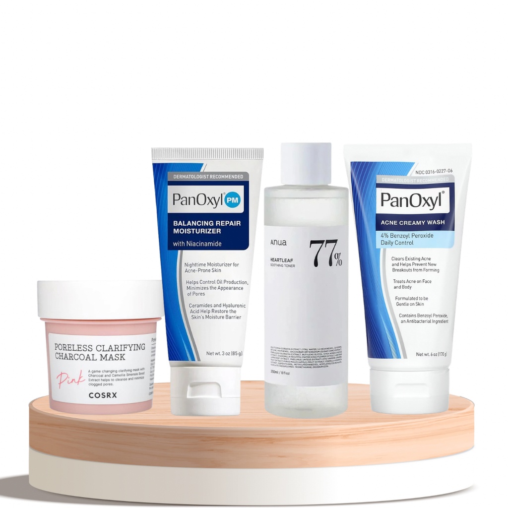 [4816802068] Acne & Pore Control Treatment Set – Deep Cleansing & Skin Balance Routine