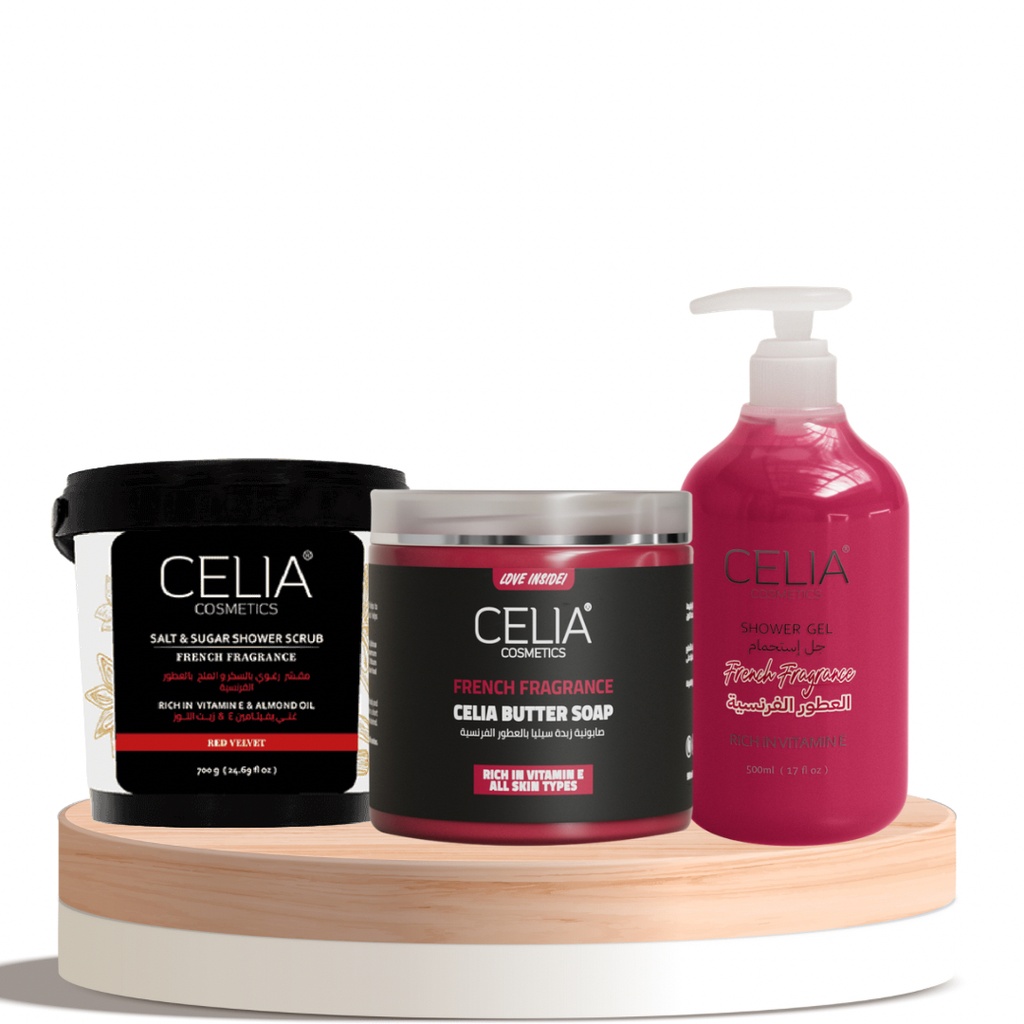 Celia French Bridal Fragrance Set – 3 Luxury Body Care Products