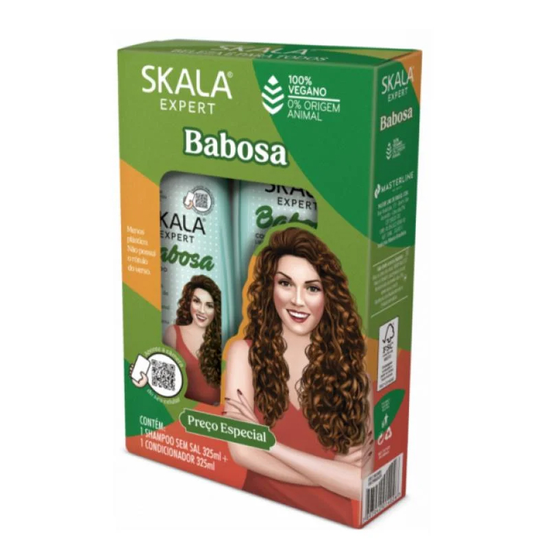 [7897042014026] Skala Babosa Shampoo & Conditioner Set – Aloe Vera Hydration Care (325ml)