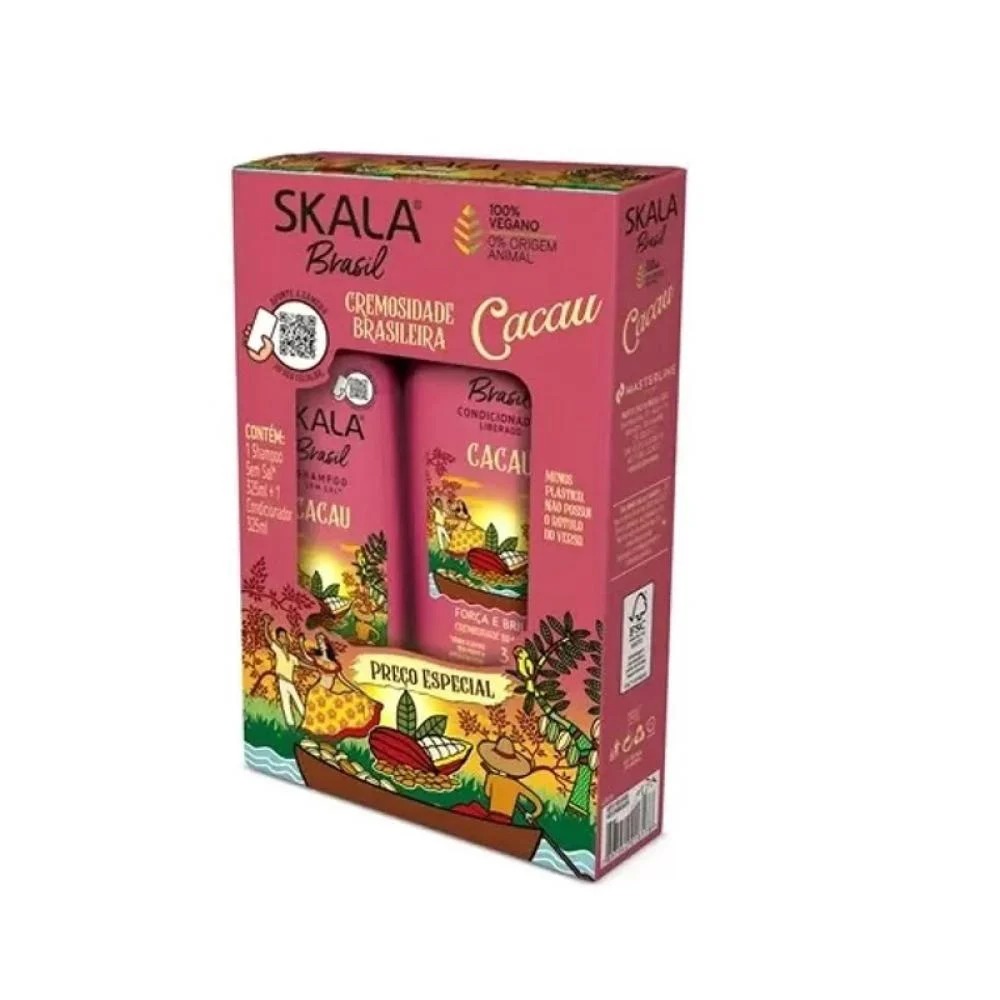 [7897042018178] Skala Expert Cocoa Extract Shampoo & Conditioner Set – 2 × 325 ml