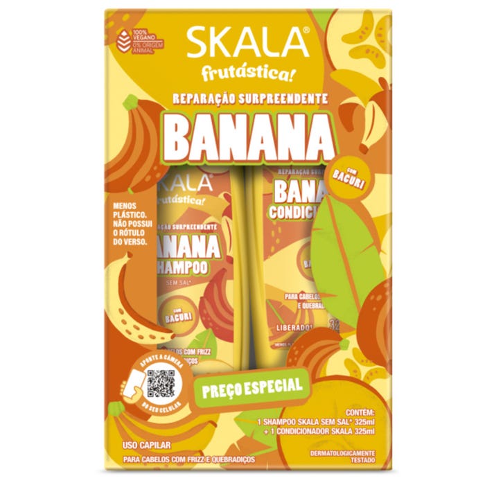 [7897042013838] Skala Maracujá & Oleo Pataua Shampoo & Conditioner Set – Passion Fruit & Pataua Oil Hair Care