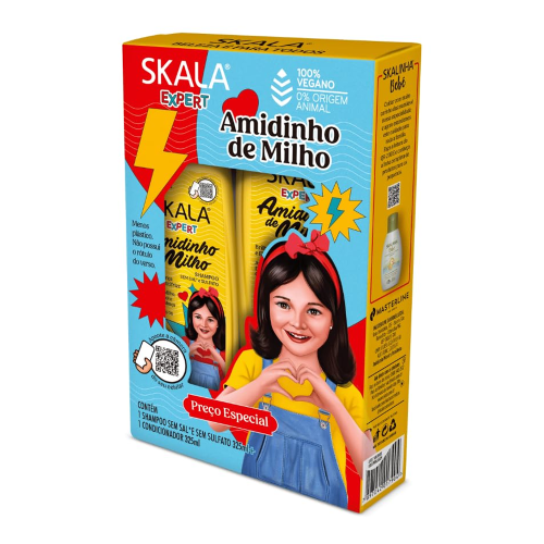 [7897042017904] Skala Kids Corn Starch Shampoo & Conditioner Set – Gentle Hair Care for Children