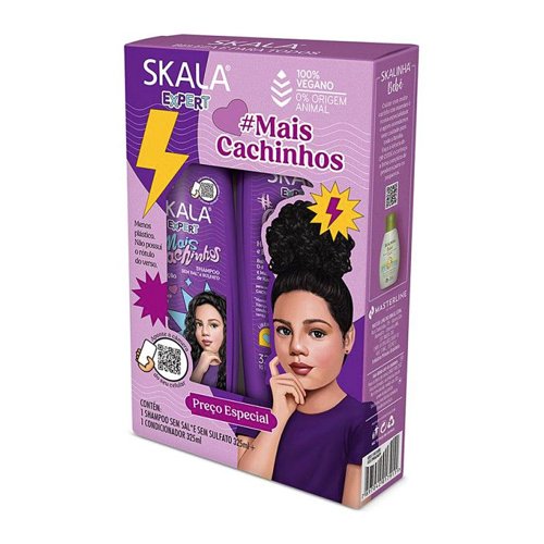 [7897042017911] Skala More Curls Expert Kids Shampoo & Conditioner Set – Curly Hair Care for Children