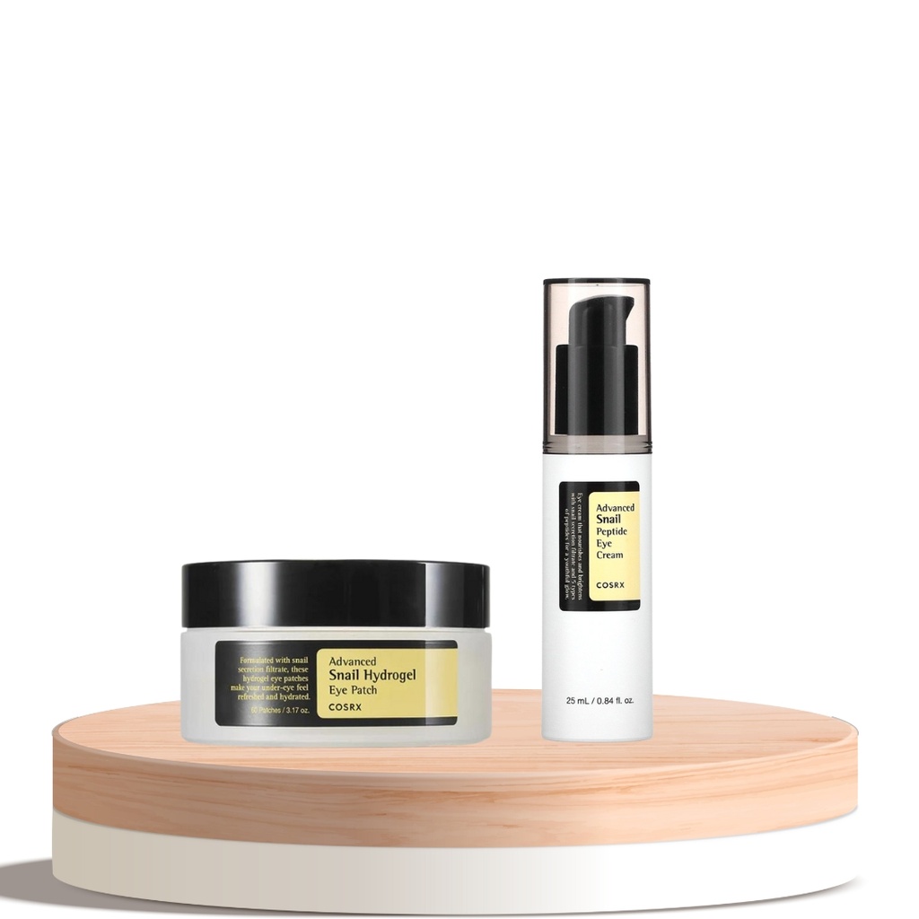 [0686547552] COSRX Dark Circle Care Set – 25ml Eye Cream + 60 Snail Hydrogel Patches