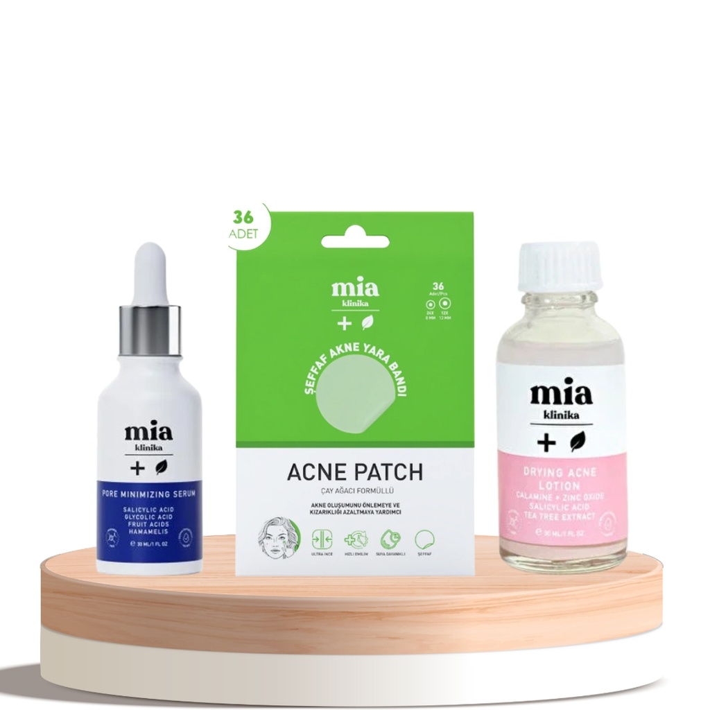 [254535038] Acne Care Treatment Set – Spot Drying Lotion, Patches & Pore Serum