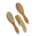 Brskin 3-Piece Wooden Baby Hair Brush & Comb Set