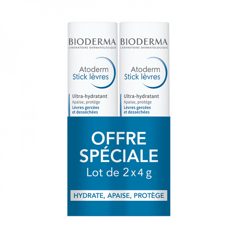 [3701129806579] Bioderma Lip Balm Duo Pack – 2×4g