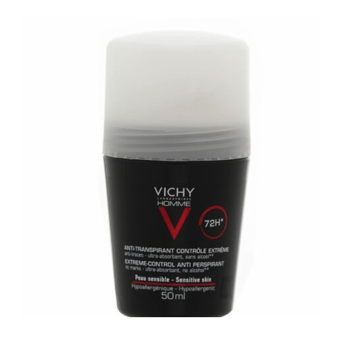 [3337871320362] Vichy Homme 72H Anti-Perspirant Deodorant Roll-On for Men 50 ml