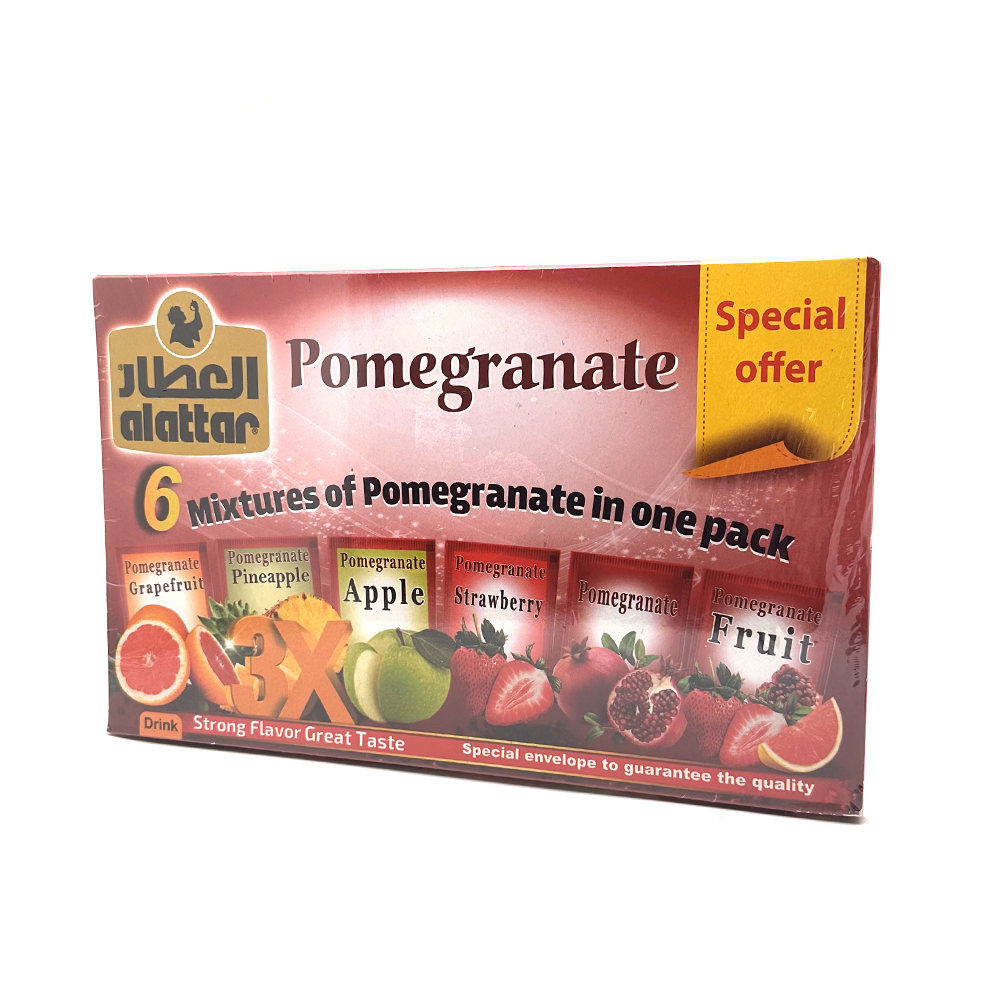 [6212900018779] Al-Attar Six Mixers Pomegranate Drink (3x Double Flavor) 24 Sachets