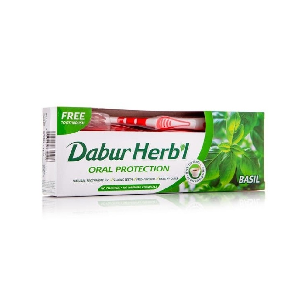 [6291069700299] Dabur Herbal Basil & Neem Oral Protection Toothpaste (150 g)