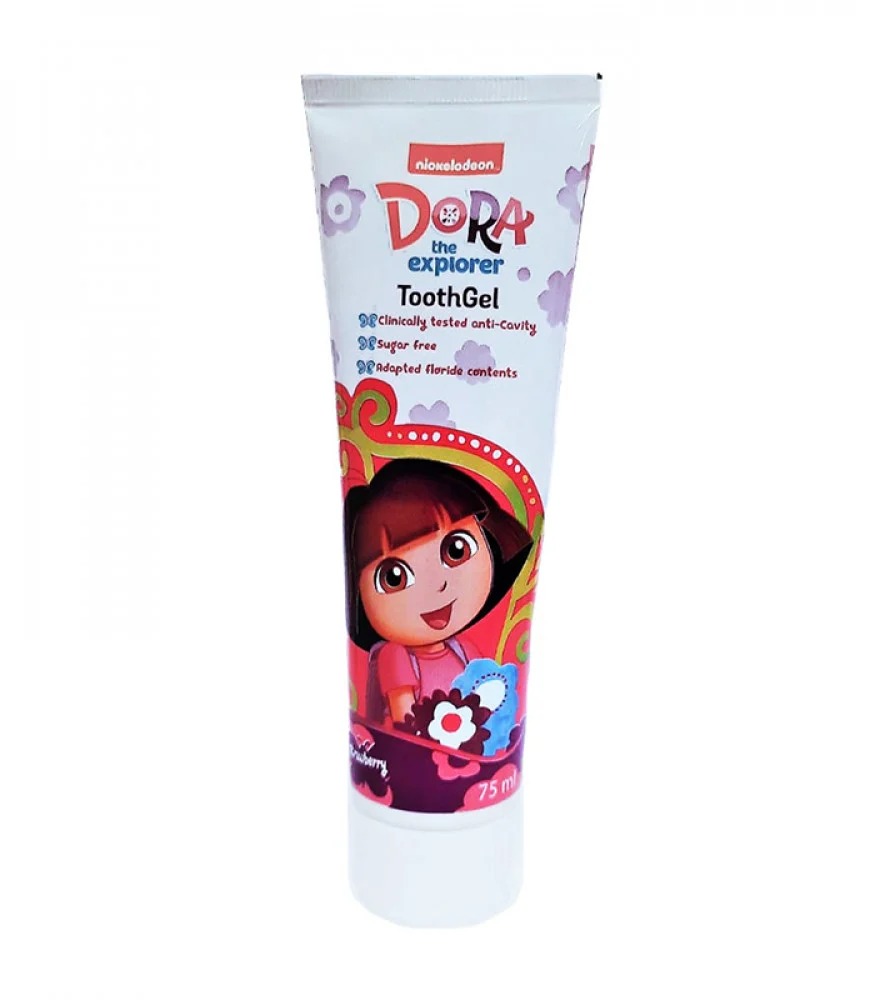 معجون اسنان للاطفال بنكهة الفراولة بعدة اشكال من فاب لاب 75 مل - DORA