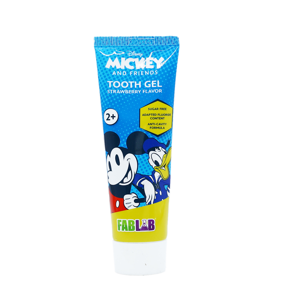 Children's Strawberry Toothbrush Paste - From Fab Lab Multiple Character Options 75 ml - Mickey Mouse