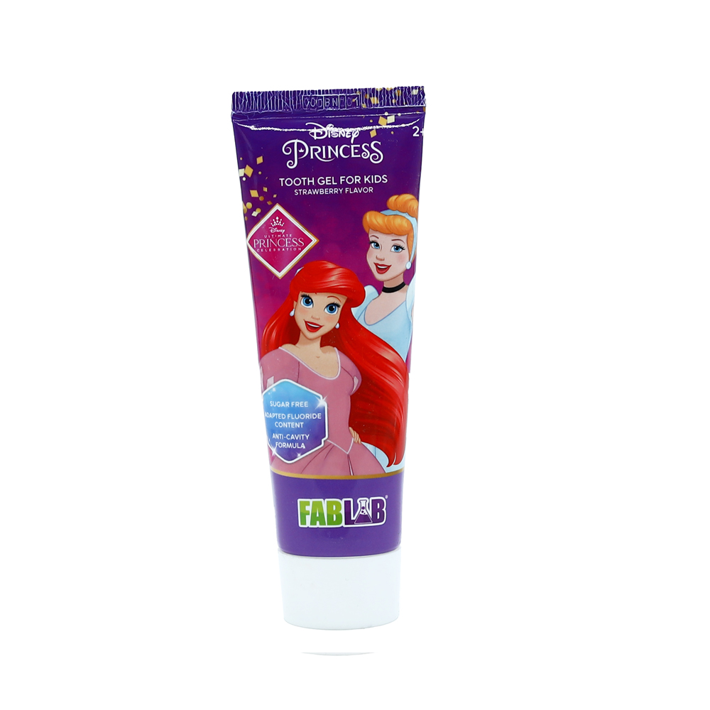 Children's Strawberry Toothbrush Paste - From Fab Lab Multiple Character Options 75 ml - Princess