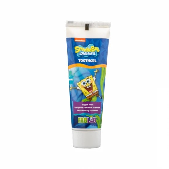 Children's Strawberry Toothbrush Paste - From Fab Lab Multiple Character Options 75 ml - Sponge Bob