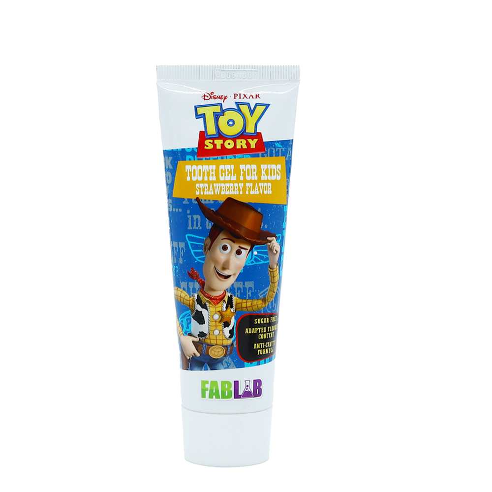 معجون اسنان للاطفال بنكهة الفراولة بعدة اشكال من فاب لاب 75 مل - Toy Story