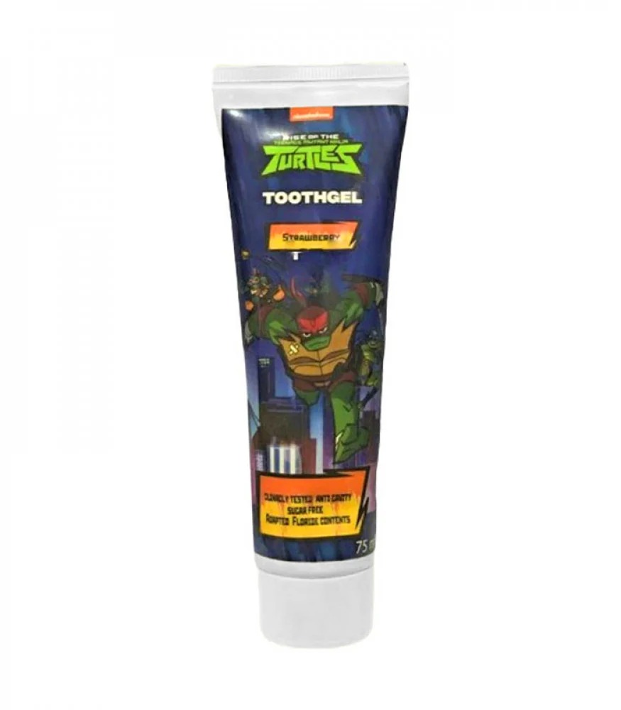[6224011122320] Children's Strawberry Toothbrush Paste - From Fab Lab Multiple Character Options 75 ml - turtles ninja
