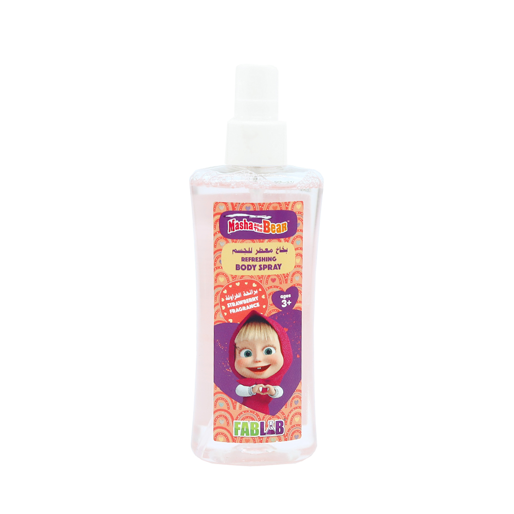 Fab Lab Gentle Refreshing Children’s Body Mist - Multiple Character Options - ماشا والدب
