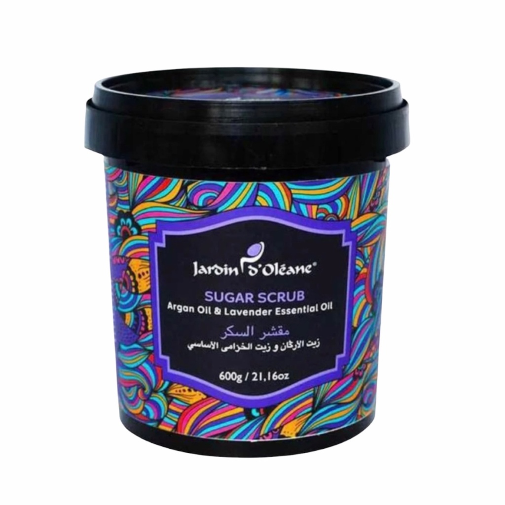 [705632985557] Argan & Lavender Oil Sugar Scrub – Garden Olian – 600g