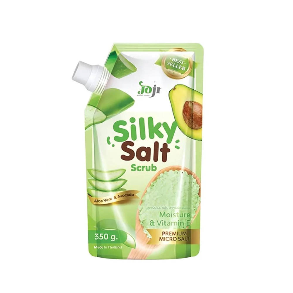 [8854478002590] Joji Secret Silky Aloe Vera & Avocado Salt Scrub – 350 g