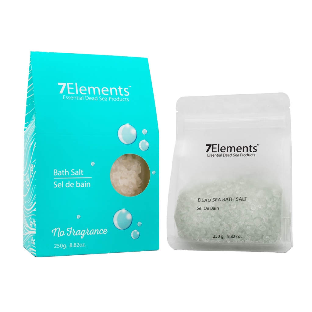 [6253008705338] 7Elements Unscented Dead Sea Bath Salt – 250g