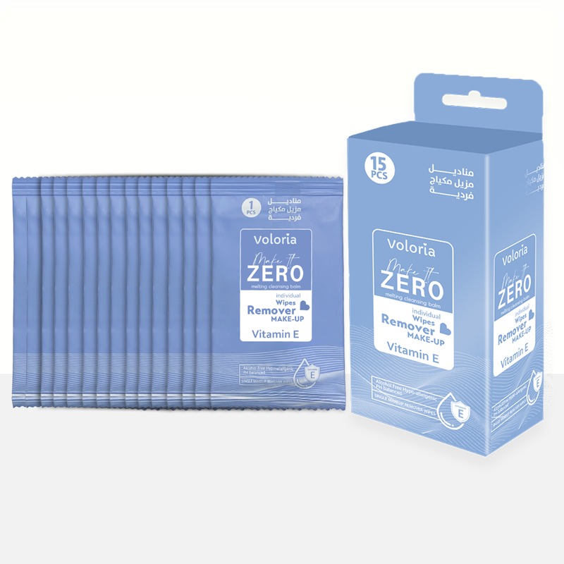 [655390797261] Voloria Makeup Remover Wipes – 15 Sheets
