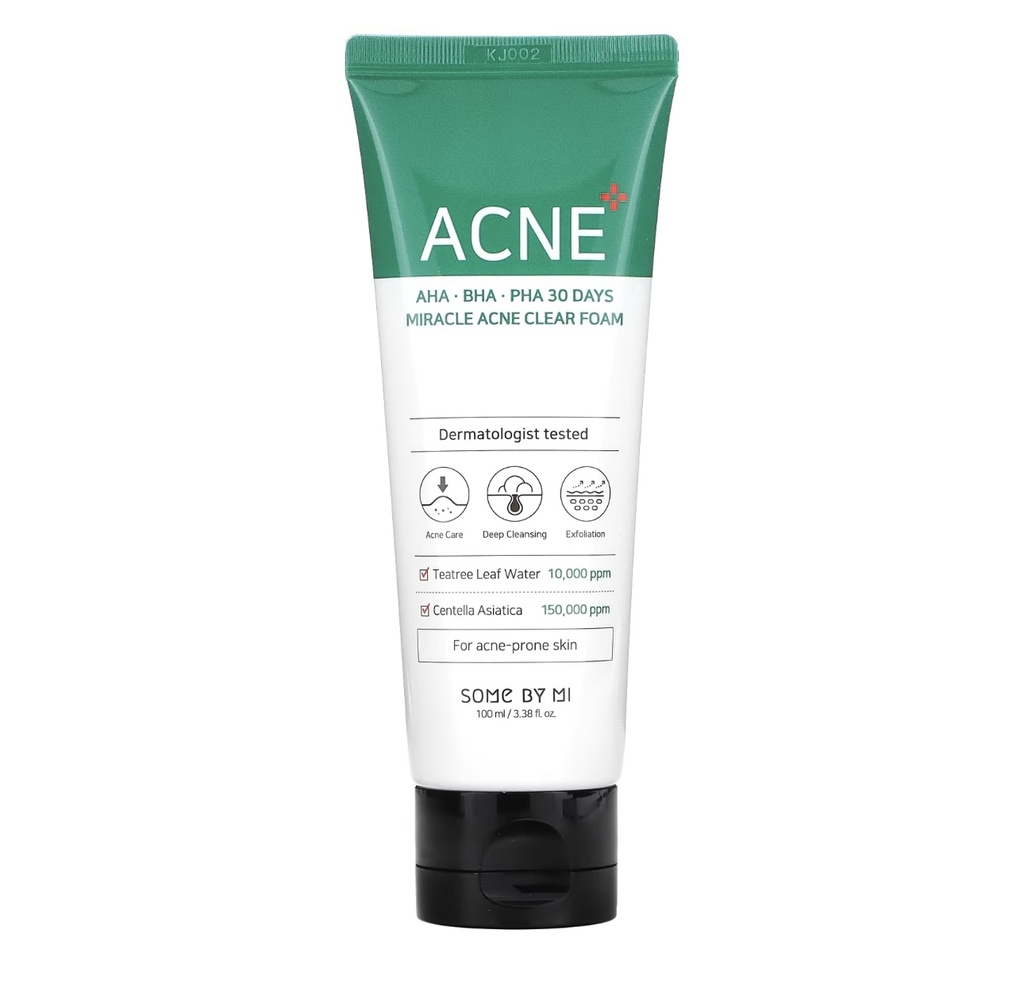 [8809647390091] Some By Mi AHA-BHA-PHA 30 Days Miracle Acne Clear Foam (100 ml)