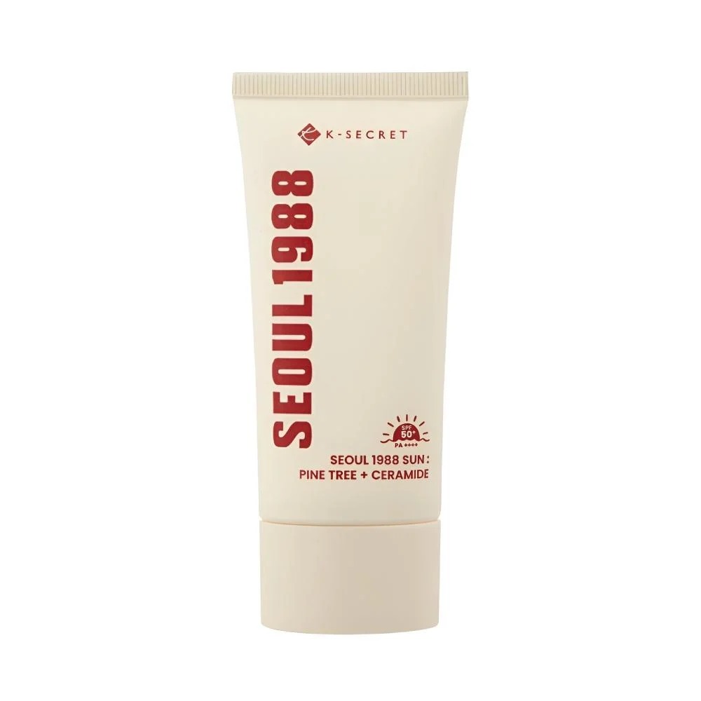 [8809695240492] KC Secret Seoul 1988 Fluid Sunscreen – Pine Tree & Ceramide Extract – SPF 50 – 50 ml