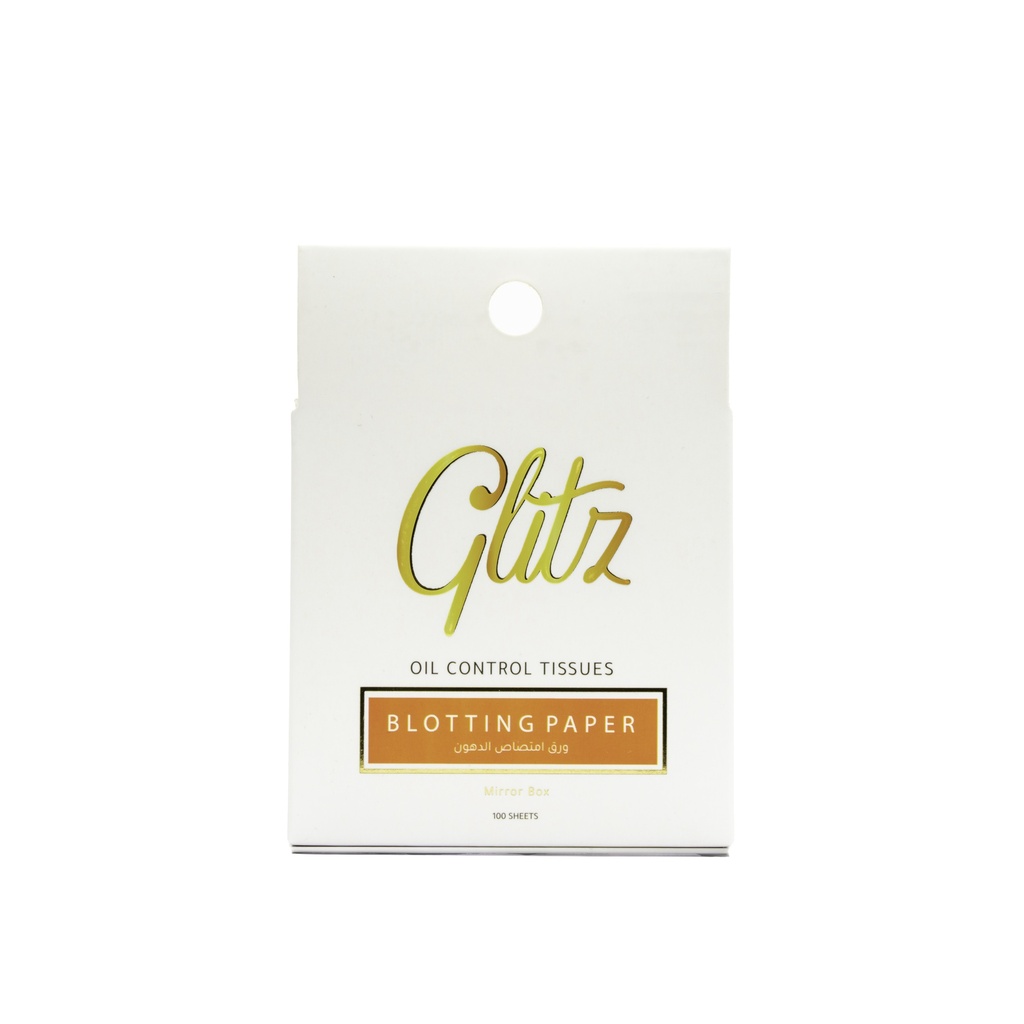 [6287017650334] Glitz Oil-Absorbing Sheets with Mirror – 100 Sheets