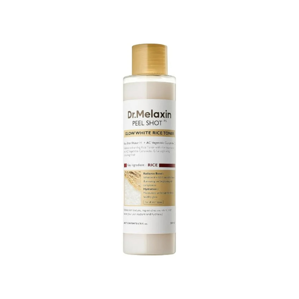 Dr. Melaxin White Rice Brightening & Hydrating Toner – 200ml