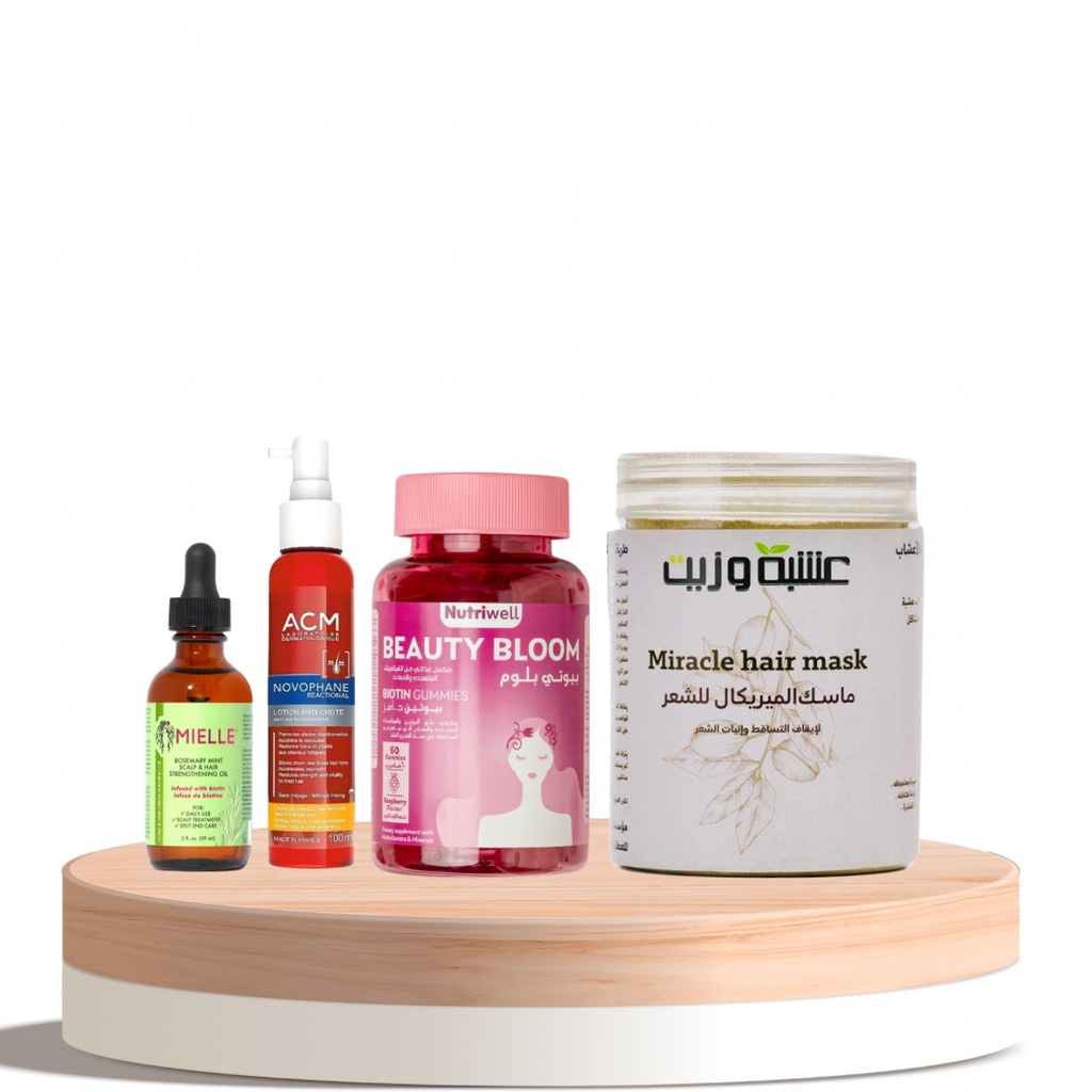 Herb & Oil Hair Fall Control & Regrowth Set – Intensive Scalp Treatment Routine