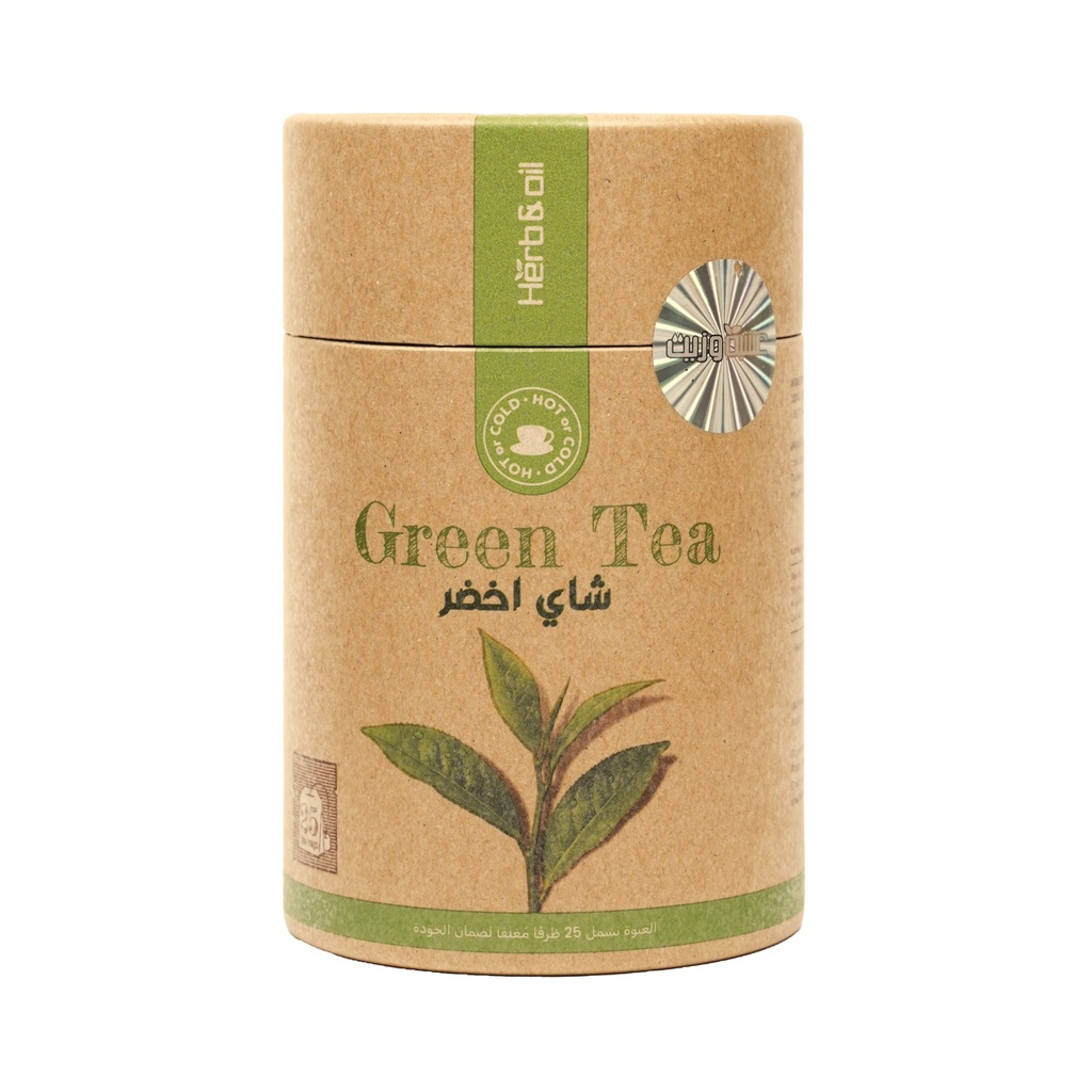 [4792156019109] Herb And Oil Green Tea – 25 Tea Bags