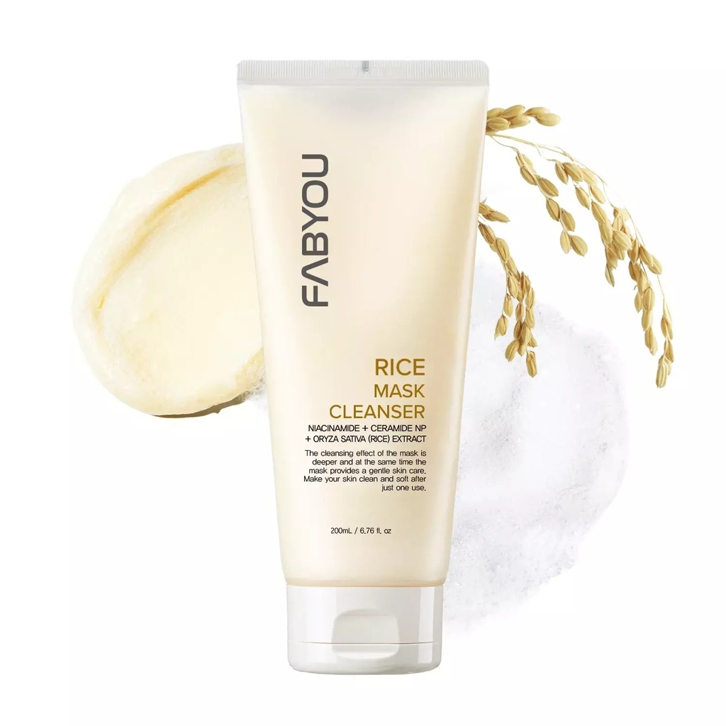 [8809567707962] Rice Dough Mask Cleanser for Skin Brightening and Clarifying - From Fully 130ml