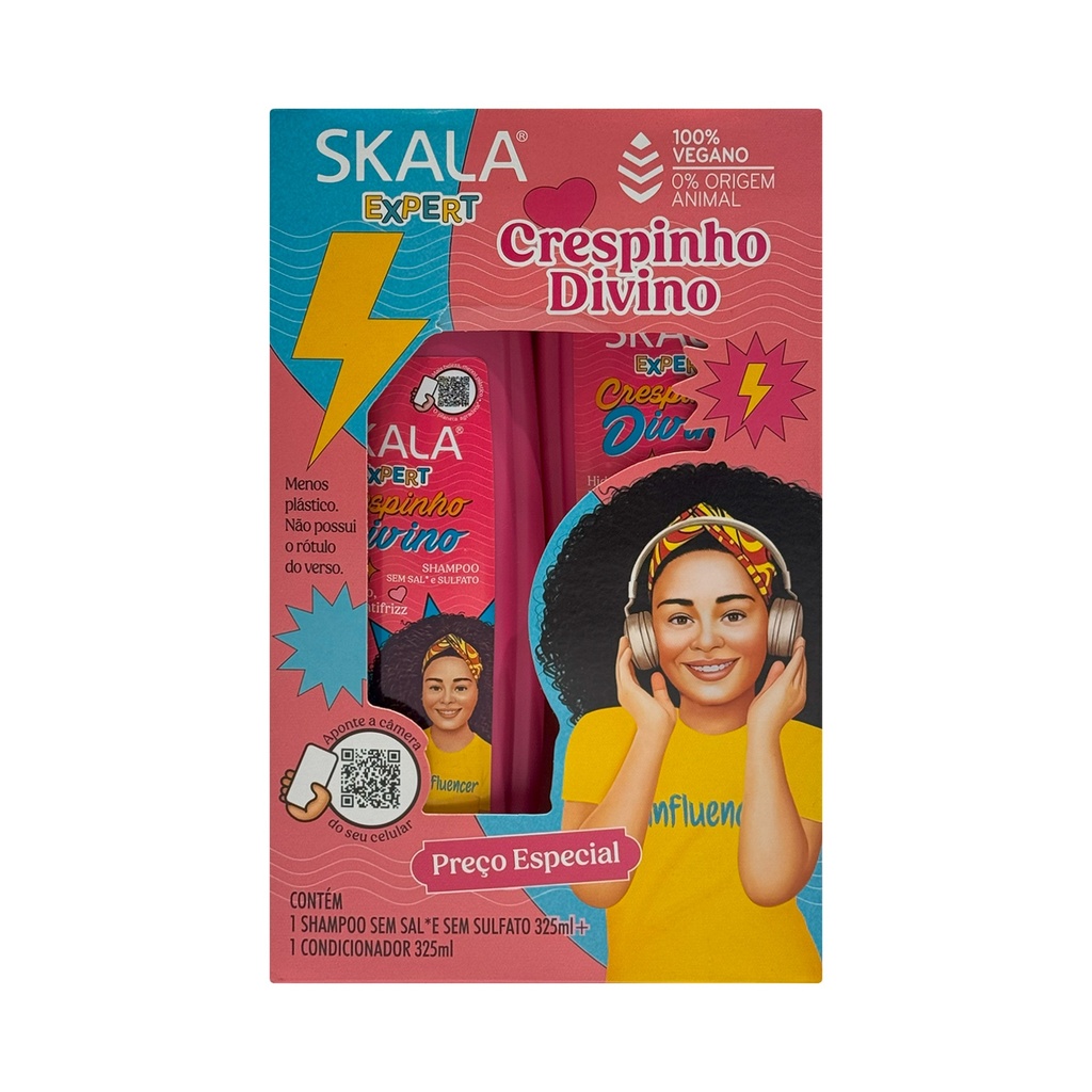 Skala Crespinho Divino Kids Shampoo & Conditioner Set – Curly Hair Care