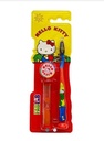 Children's Manual Toothbrush with Sand Timer and Suction Base - From Fab Lab Multiple Kids Options - HELLO KITTY