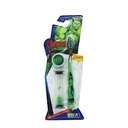 Children's Toothbrush Set with Base and Sand Timer - From Fab Lab Multiple Marvel and Nickelodeon Options - Hulk Man