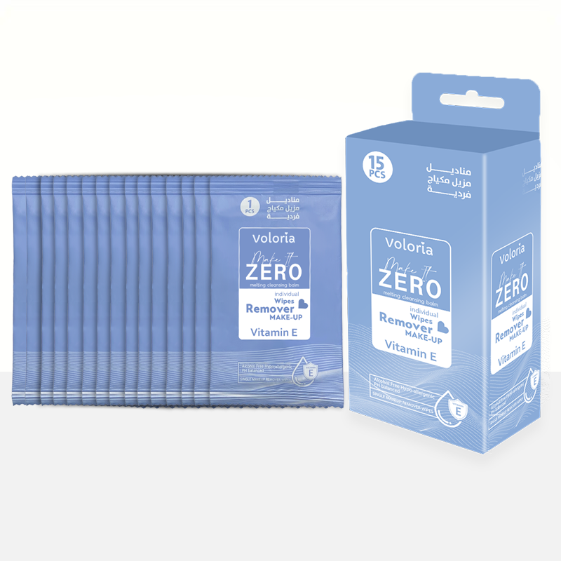 Voloria Makeup Remover Wipes – 15 Sheets